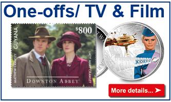 One offs tv and films coins and stamps